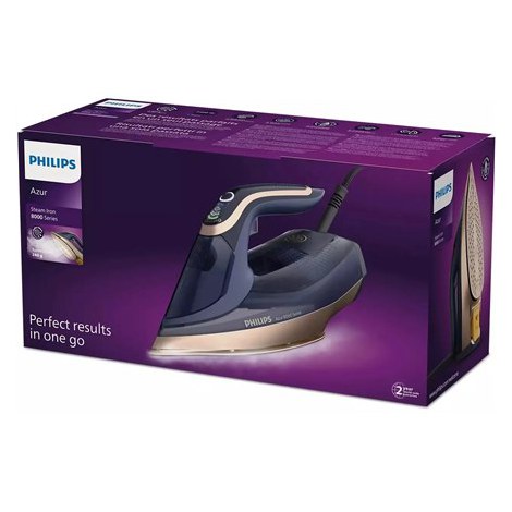 Philips | DST8020/20 Azur 8000 Series | Steam Iron | 3000 W | Water tank capacity 300 ml | Continuous steam 55 g/min | Light blu - 3